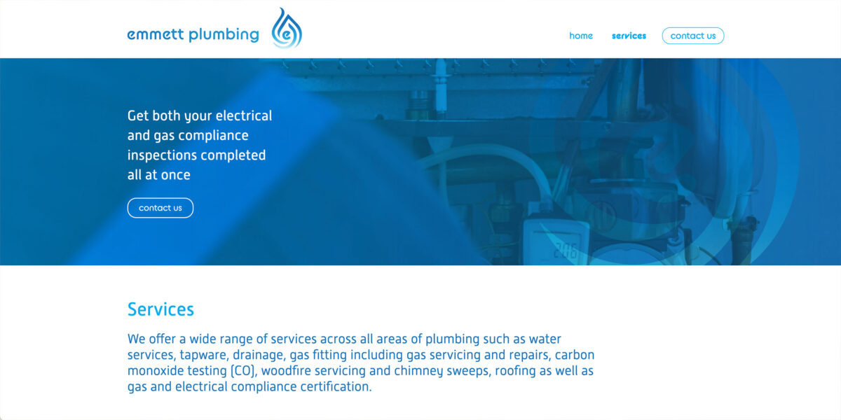 Emmett Plumbing - website design & development