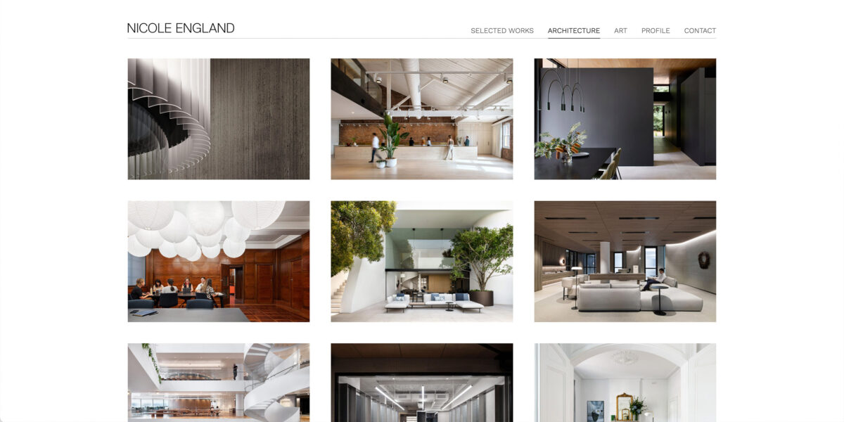 Nicole England - website design & development